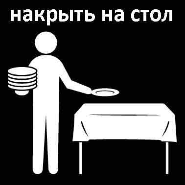 Накрыть на стол